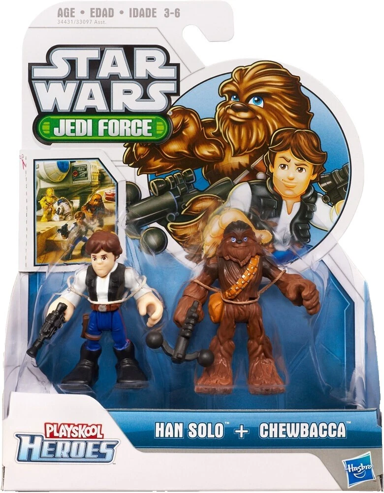 Figuras de acción Playskool Star Wars Jedi y accesorios