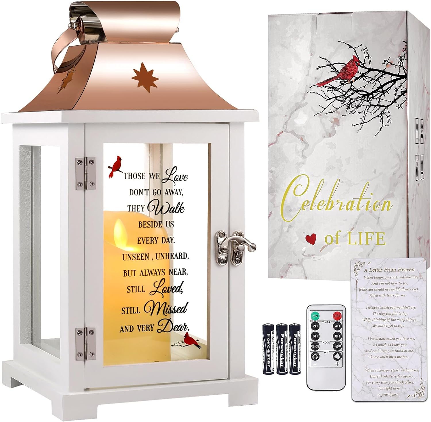 Memorial Lantern, Sympathy Gifts for Loss of Mom/Dad/Loved One, Bereavement Gift