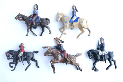 Lot De 6 Figurines Soldats Plomb 60 Mm – Cavalerie 1ère Guerre Mondiale
