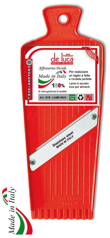 MANDOLINA AFFETTATRICE PICCOLA CON LAMA IN ACCIAIO PER TAGLIO DI FRUTTA VERDURA