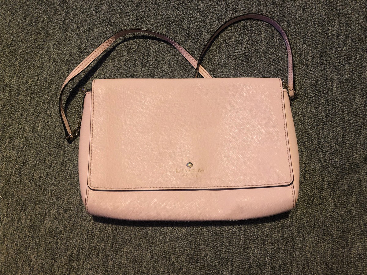 Kate Spade Light Pink Satchel/Handbag with Crossbody Strap RN