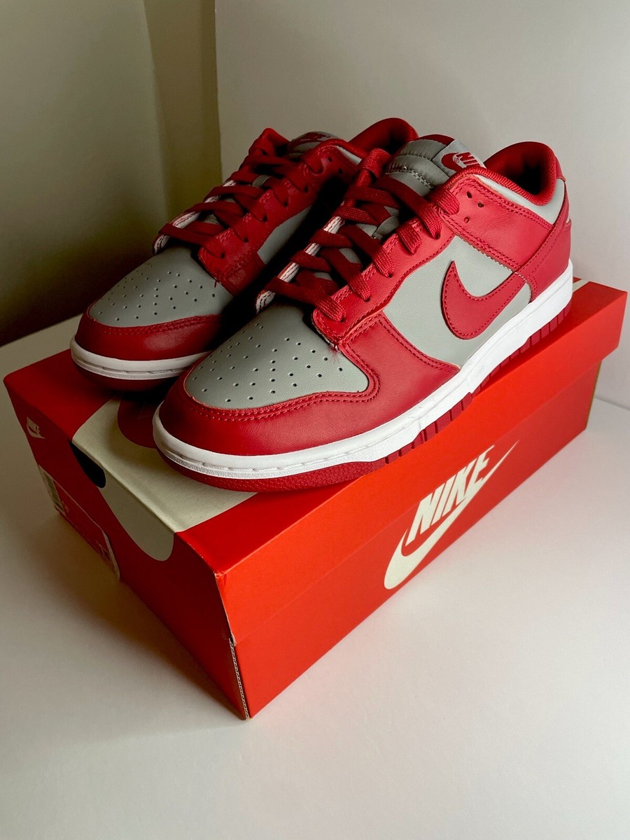Nike Dunk Low SP UNLV 2021 Sz 9.5 Brand New In Box Red Grey