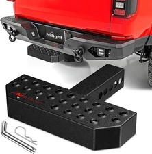 Nilight Hitch Step with 2" Hitch Receiver Rear Bumper Guard Protector