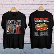 POST MALONE T-Shirt, The Big Ass Stadium Tour 2025 Shirt, Rapper Jelly Roll Tee.