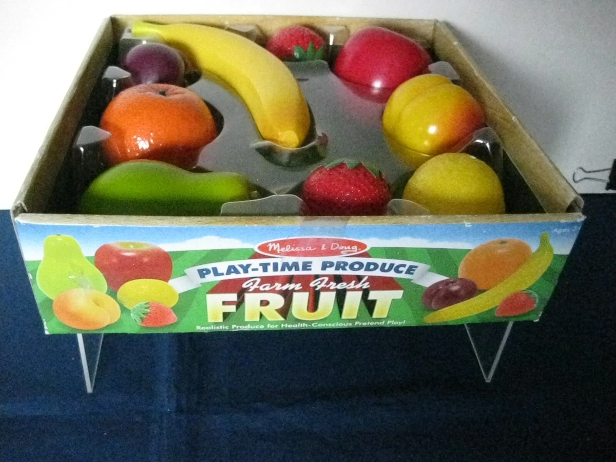 Melissa and Doug Play Time Produce Farm Fresh Fruits set of 9 in