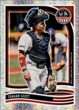 Teagan Scott 2024 Panini USA Stars & Stripes Opening Day #49 Rookie Foil Oregon