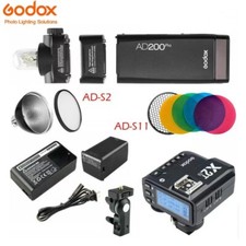 GODOX AD200PRO 2.4G TTL Pocket Speedlite Flash X2T-N FlashTrigger For Nikon