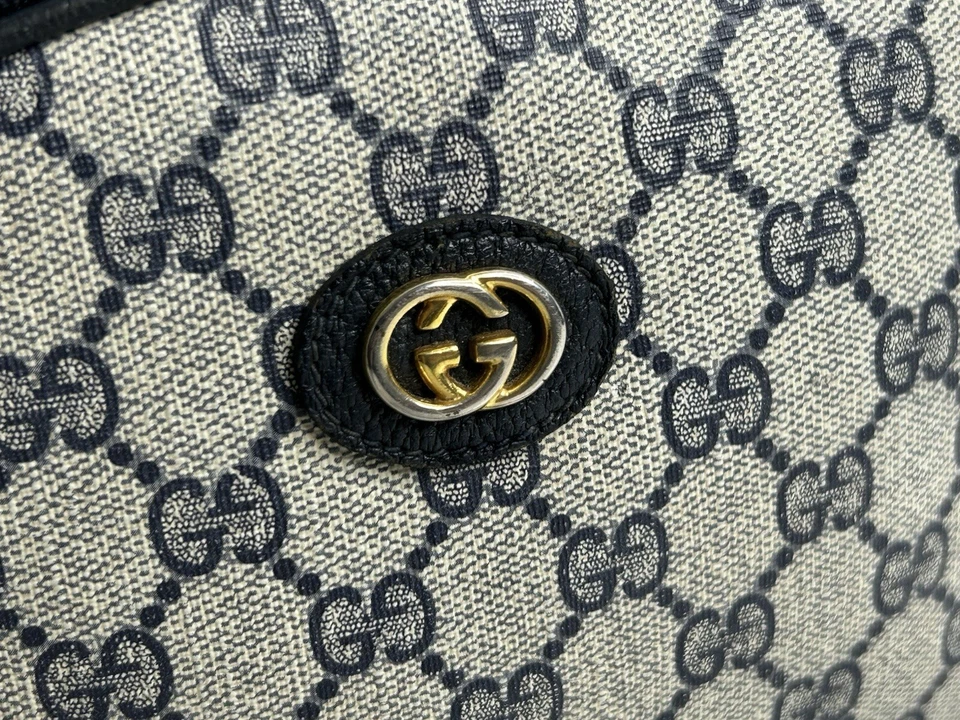 复古小号古驰单肩包 GG 帆布 PVC — 第 3/4 张图片