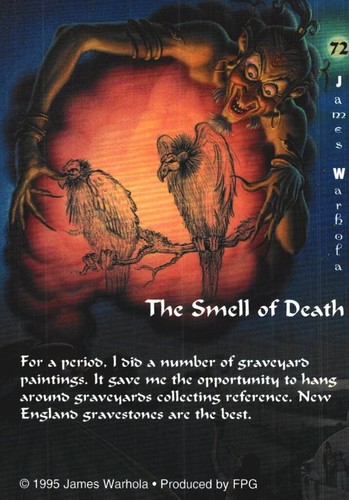 The Smell Of Death #72, James Warhola Fantasy Trading Card 1995 - Picture 2 of 2