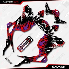 Purple & Red Savage Graphic kit fits Honda Grom 2017 2018 2019 2020 MSX125