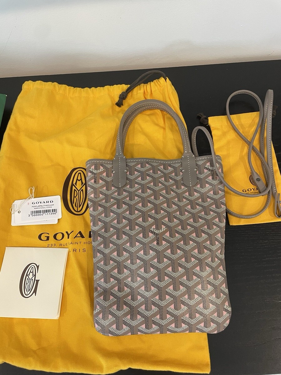 Goyard Goyardine Pink Poitiers Claire-Voie Mini Tote Bag