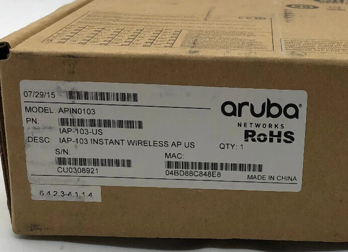 Aruba Networks  APIN0103 Wieless Acess Point - Image 3 of 4