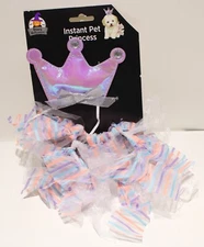 Dog Puppy Princess Crown Hat Tutu SMALL Halloween Costume Easy Quick