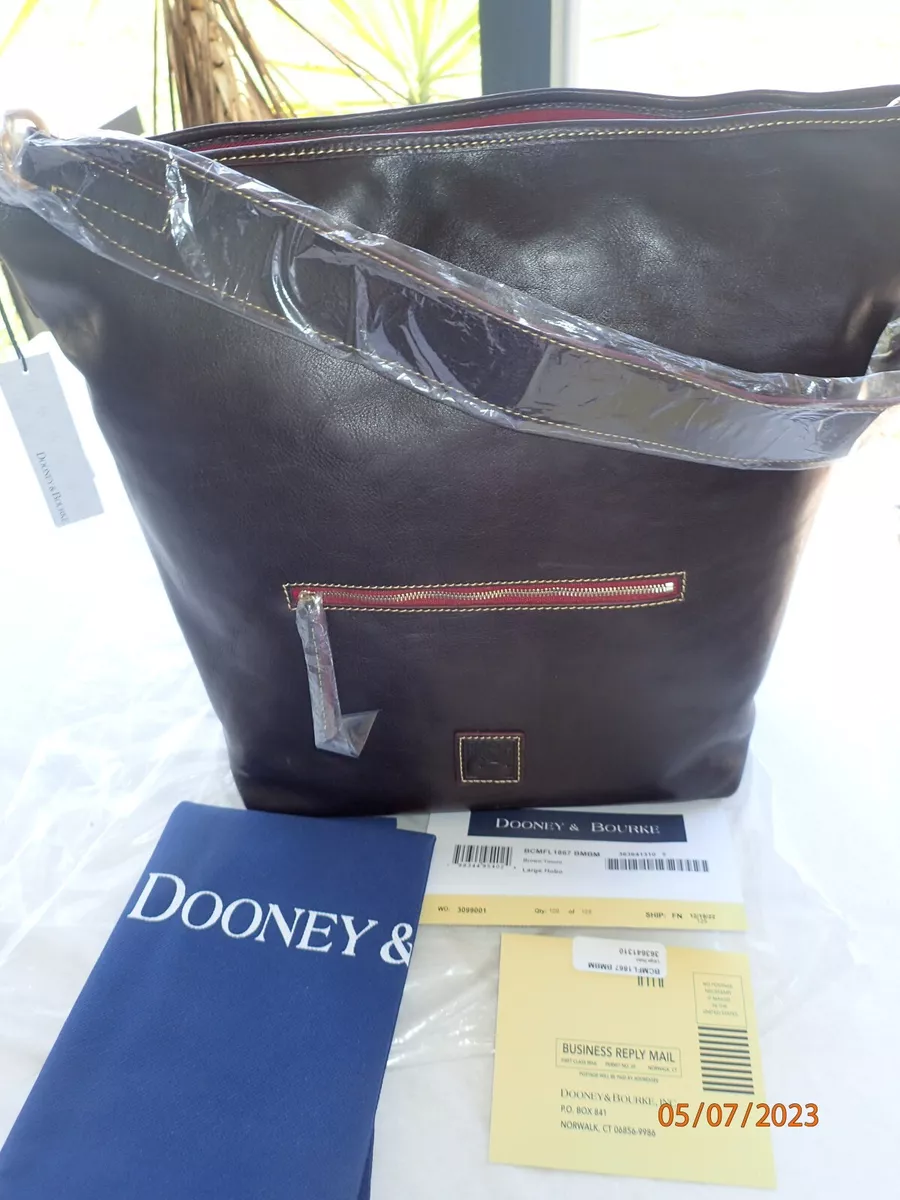 Dooney Bourke Camden Florentine LARGE Hobo Shoulder Bag Brown t Moro Orig 468