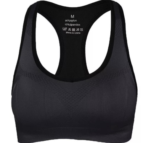 High Impact Activewear Sports Bra-Wireless Racerback with Removable Pads - Picture 9 of 12