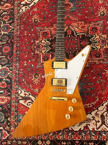 Explorer  1958 Korina Electric Guitar Gold Hardware HH Pickups Original Wood