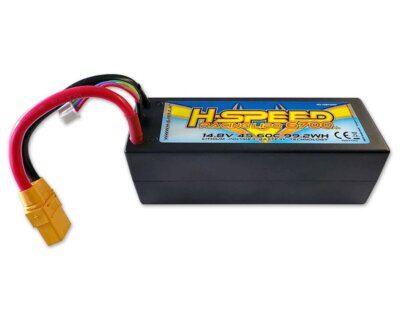 H-SPEED LiPo Racing Akku 6700mAh 4S 14.8V 60C mit XT90 Stecker HSPLI007 