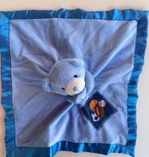HTF/RARE Small Wonders Blue Bear Sports/Balls Security Blanket/Lovey