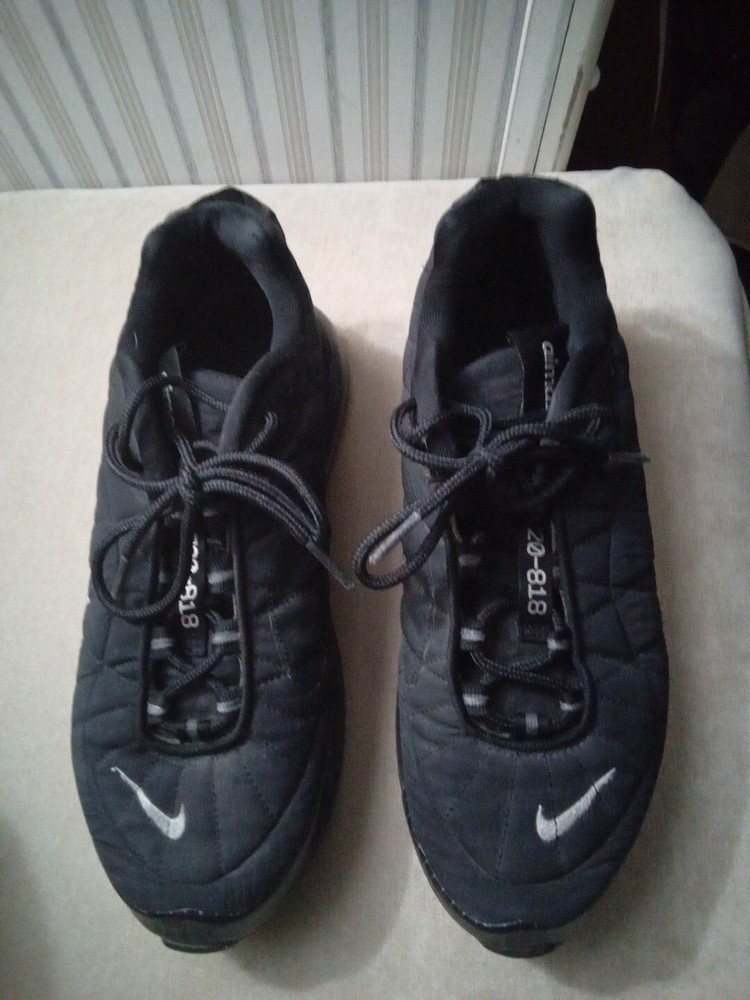 Nike Air Max MX-720-818 Black Silver Running Shoes CI3871-001 Men 9.5