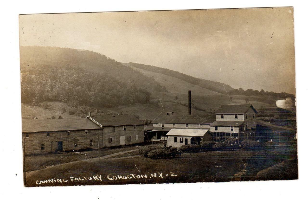 NY COHOCTON NEW YORK 1909 RPPC Postcard CANNING FACTORY eBay