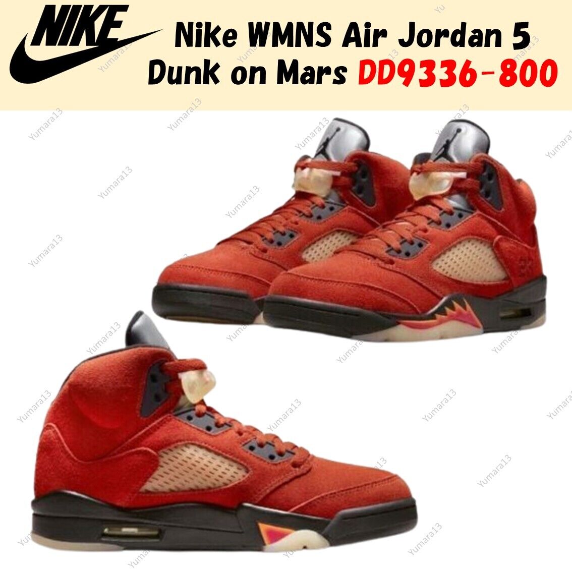 Air Jordan 5 WMNS Dunk on Mars DD9336-800