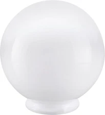 Aspen Creative 28001-41, 6" White Acrylic 6 Inch, WHITE/Custom Neck 