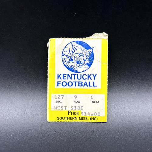 SOUTHERN MISS VS UNI OF KENTUCKY NCAA FOOTBALL TICKET STUB, OCT 4 1986 - Picture 1 of 2