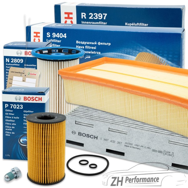 Bosch Inspektionspaket Filter Satz Set Aktivkohle Kraftstofffilter Vw Seat Skoda-image