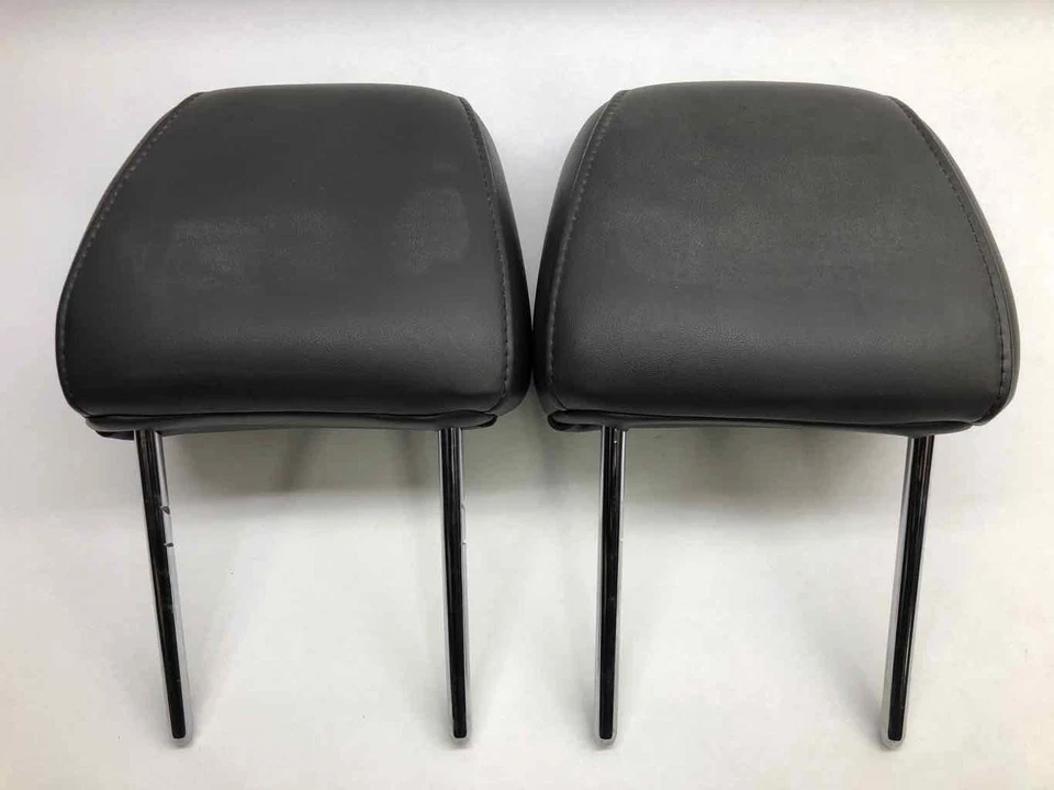 2008-2011 Ford Focus Ses Par Frente Esquerda Direita Couro Preto Encosto de Cabeça Encosto de Cabeça - Imagem 4 de 4