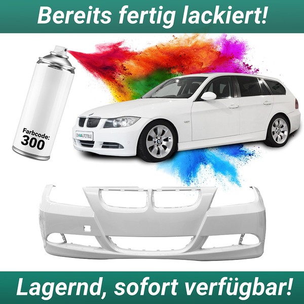 StoßStange Lackiert 300 Alpinweiß Iii Ohne Sra/Pdc FüR Bmw E90 E91 Ab 05-08-image