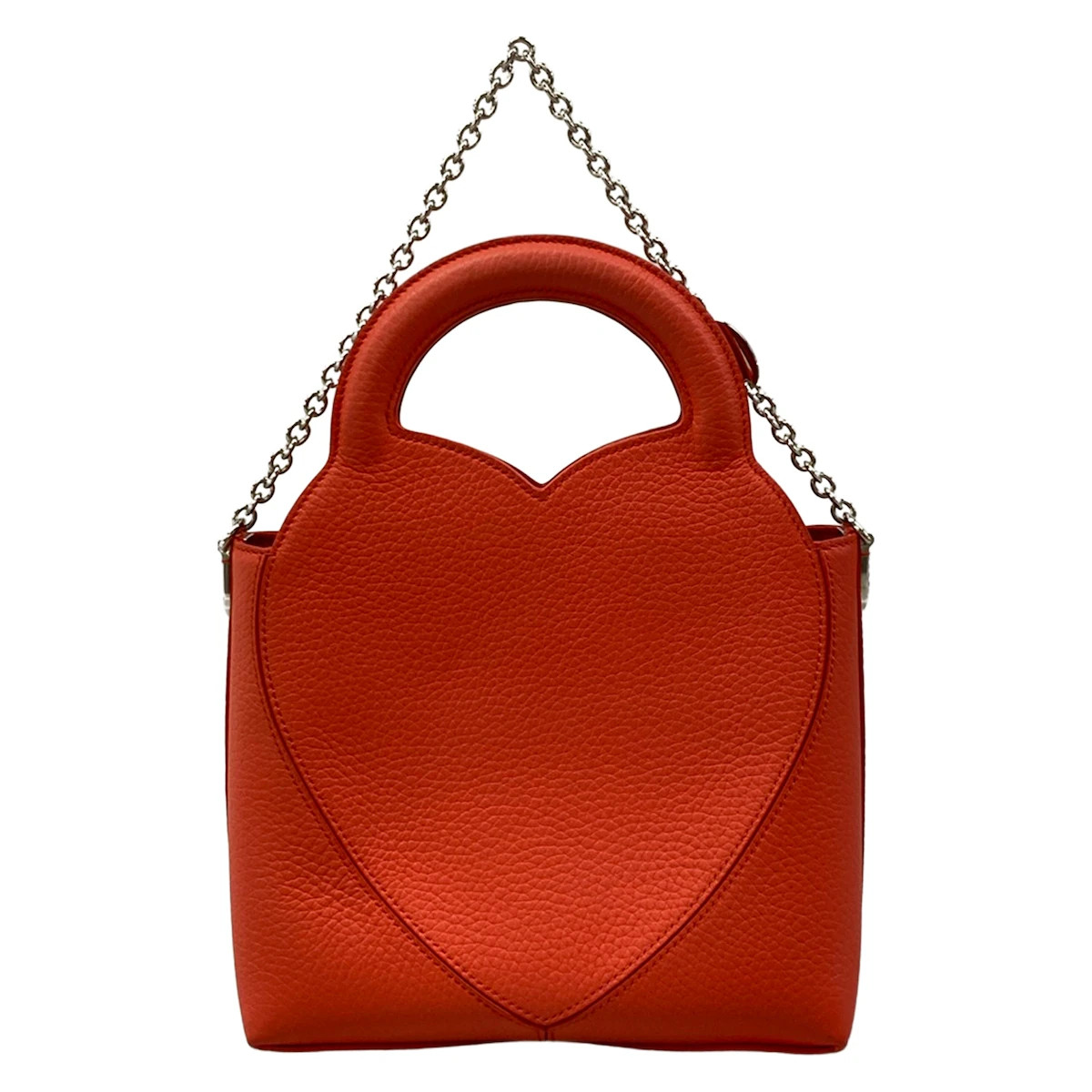 TIFFANY&Co. Return To Tiffany Mini Tote Bag Red Leather Tote Bag