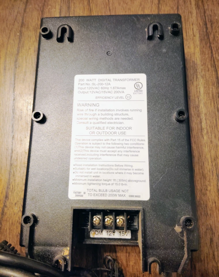 *Nuevo Fuera de Caja - Transformador Digital de Iluminación de Paisaje 12v y 15v Hampton Bay Foto 3 de 4
