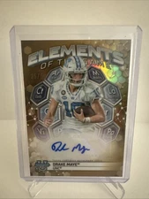 2023 Bowman's Best University - Elements of the Game Autographs Drake Maye...