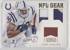2012 National Treasures NFL Gear Trio Materials Prime /25 Coby Fleener #5 s5q