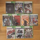 10 Game Bundle Xbox 360 Skyrim, Marvel, Ghost Recon, Hitman - All Tested Working