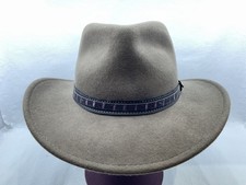 Scala Outback Four Seasons Wool Felt Hat Sz L Crushable Brown Dorfman Pacific
