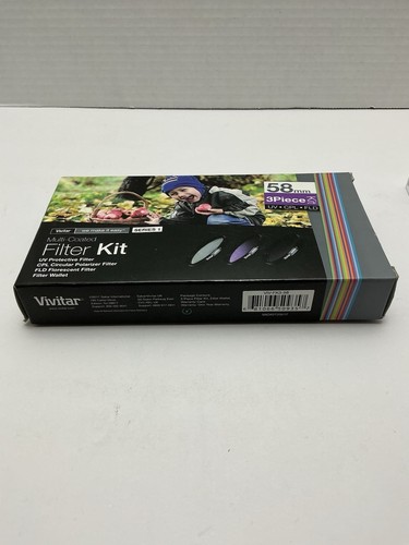 Vivitar FK358 58mm 3-Piece Camera Lens Filter Set - Picture 2 of 7