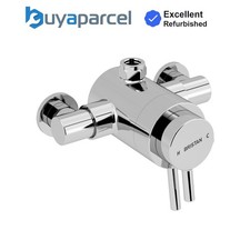 Bristan Prism Exposed Sequential Top Valve Chrome Mixer Shower Rigid Riser Rail