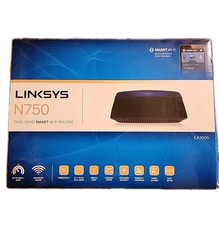 Linksys EA3500 N750 Dual-Band Smart Wi-Fi Router 4 Gigabit Ethernet ports