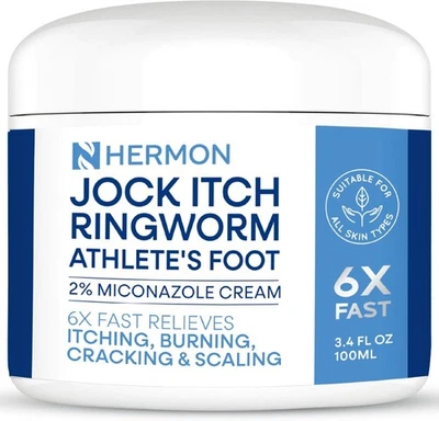 Hermon Jock Itch Psoriasis & Ringworm Itch Relief Cream 100ml