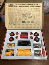 Vintage Meccano Super Highway Multikit, 1975, 100% Complete in Box with Manual