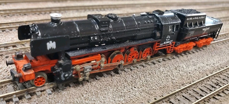 Wehrmacht CUSTOM PAINT & DECALS  DB N-SCALE 52 2-10-0  EP:IV WWII - Image 2 of 4