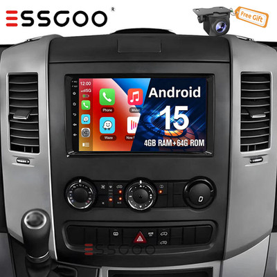 CarPlay Android 15 For 2006-2018 MercedesBenz Sprinter Stereo Radio GPS +Camera