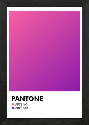 PANTONE FARBVERLAUF Gerahmtes Wandbild Poster Leinwanddruck Bild