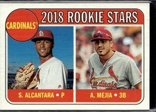 2018 Topps Heritage #14 Cardinals Rookie Stars (Alcantara / Mejia) RC
