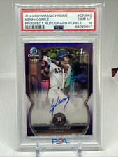 2023 Bowman Chrome Kenni Gomez 1st Purple Refractor Auto /250 PSA 10 Rookie