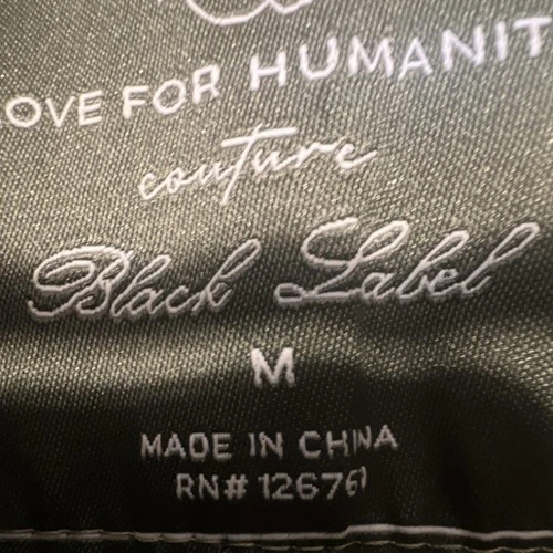 Love For Humanity Black Label Men's Long Belted Lined Green Trench Coat M image 11