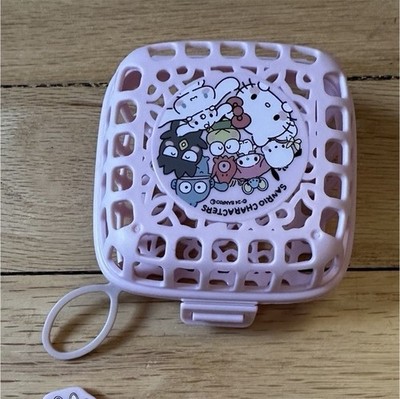 Sanrio Characters Pink Plastic Bento Food Picks Set of 6 w/ Storage Case