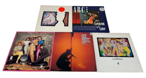5 Vintage 80s Vinyl LPs Spandau Ballet U2 ABC Frankie Kid Creole - L2E O363