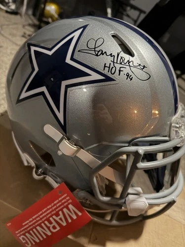 Tony Dorsett Autographed Dallas Cowboys Original Football Helmet Beckett BAS